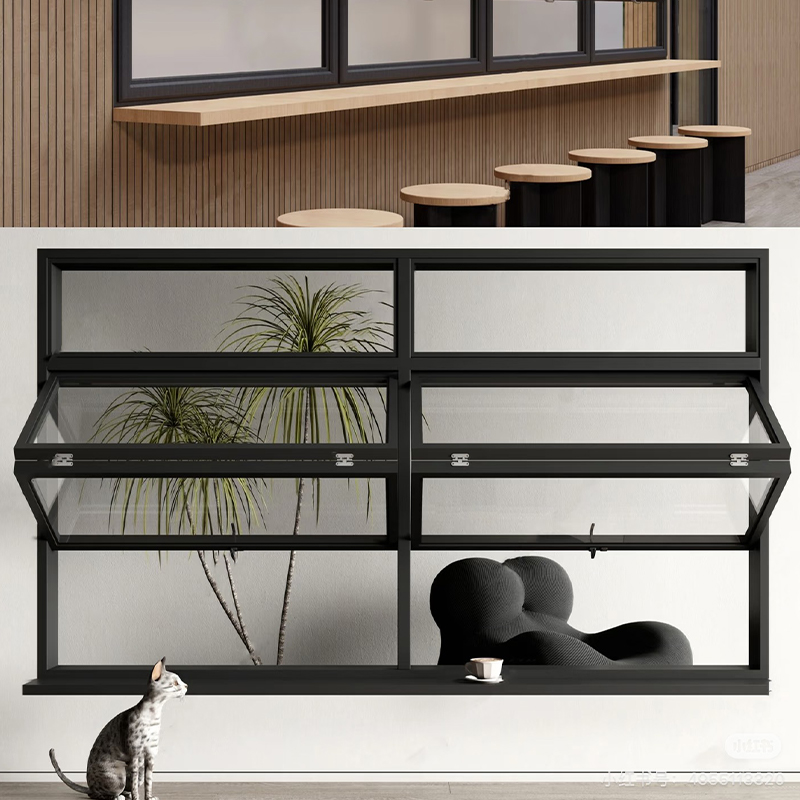 Ventana plegable bidireccional